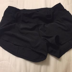 black speed up lulu shorts